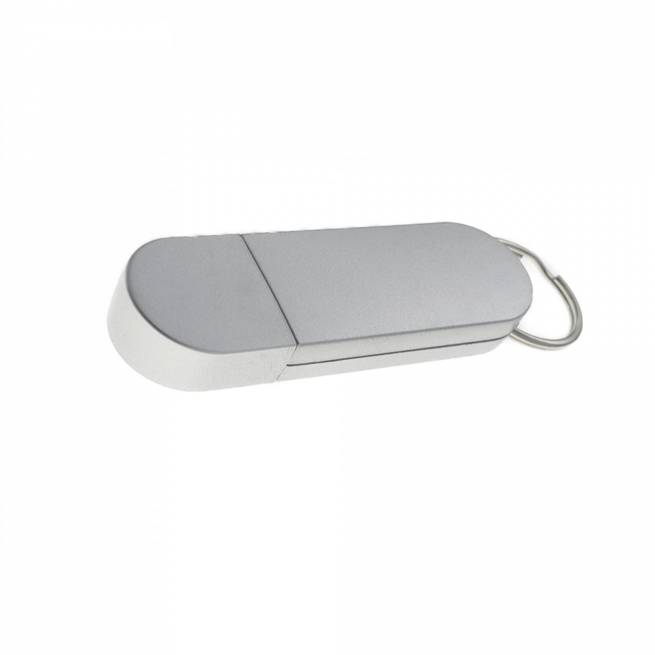 Carcasa USB-02 ,pentru memorie USB,cu capac si inel,din plastic,gri [1]