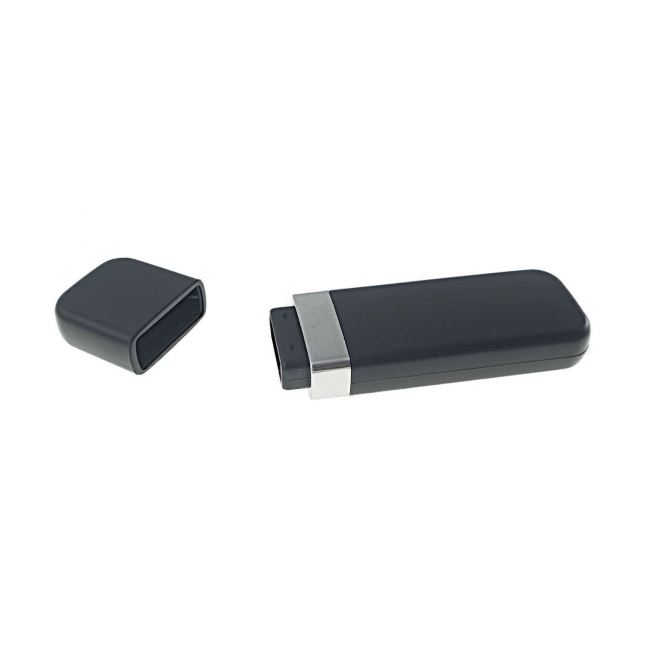 Carcasa USB-03PB, pentru memorie USB,cu capac, din plastic, neagra [2]
