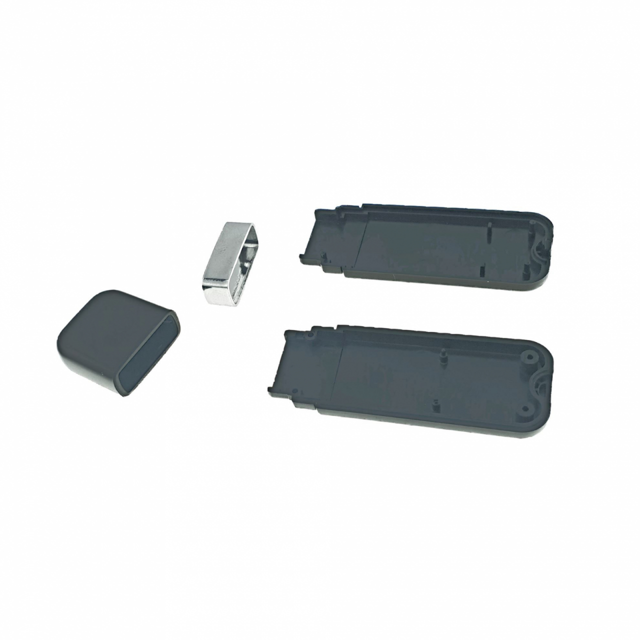 Carcasa USB-03PB, pentru memorie USB,cu capac, din plastic, neagra [4]
