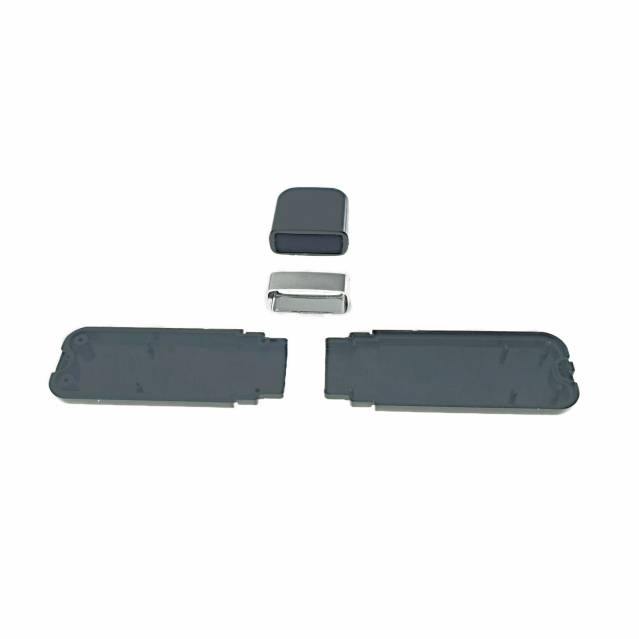 Carcasa USB-03PB, pentru memorie USB,cu capac, din plastic, neagra [3]
