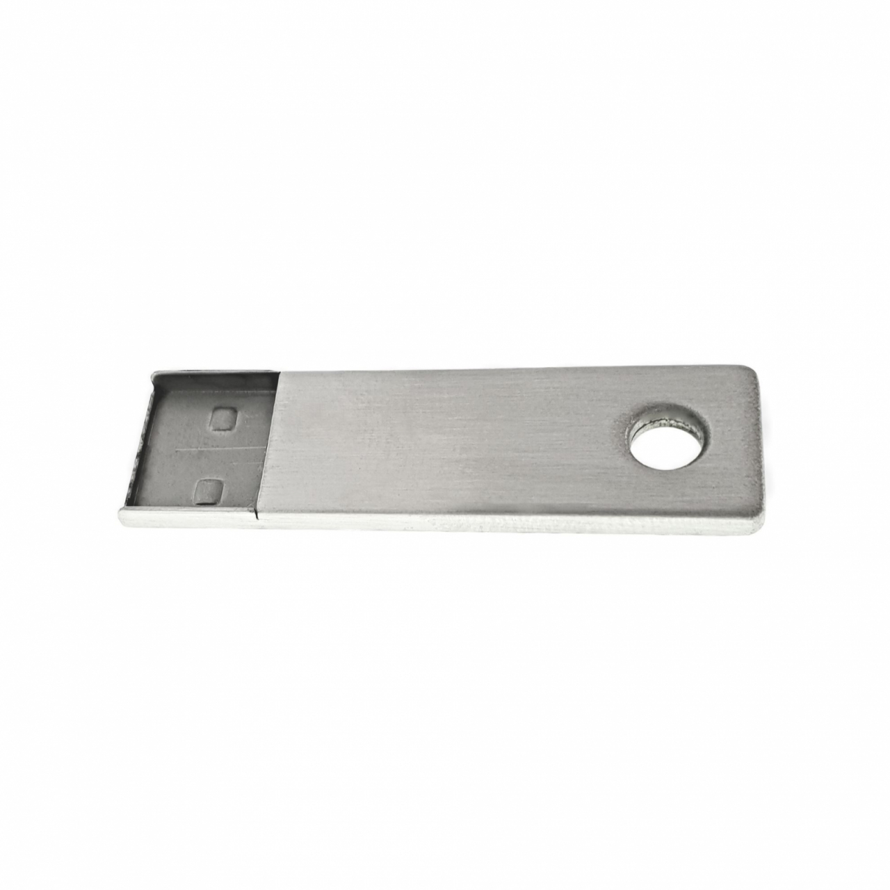 Carcasa USB-04 ,pentru memorie USB, din metal, argintie [1]