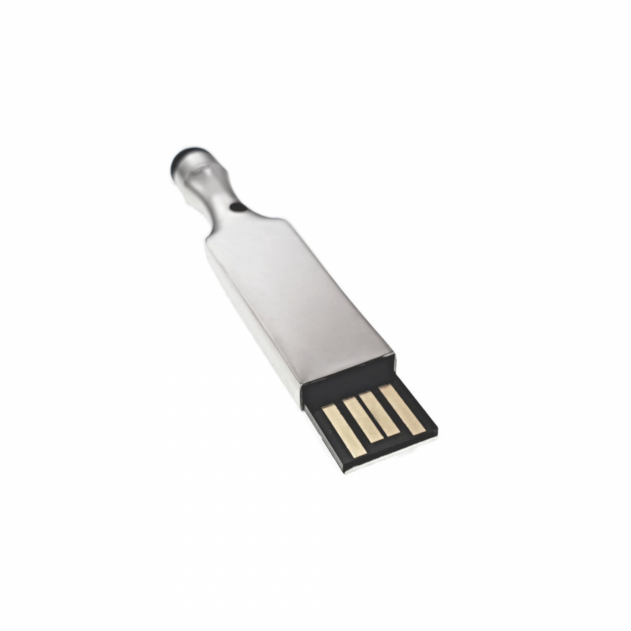 Carcasa USB-08 ,pentru memorie USB, din metal , cu stylus pen, argintie [3]