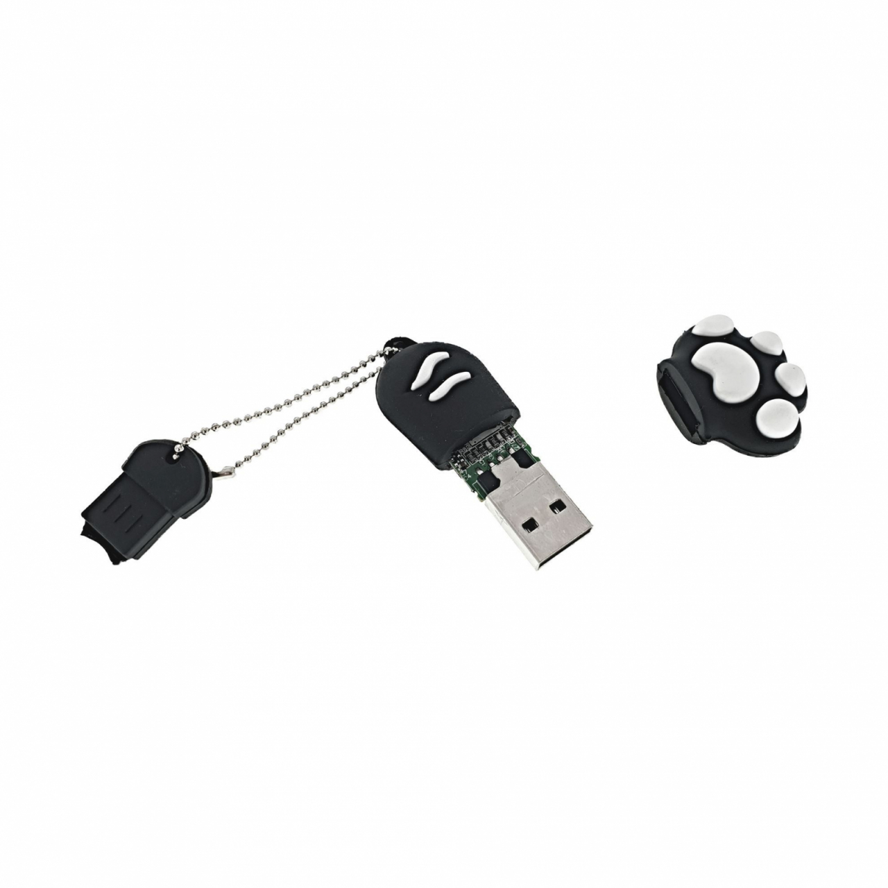 Carcasa USB-11B ,pentru memorie USB, figurina din cauciuc, neagra [3]