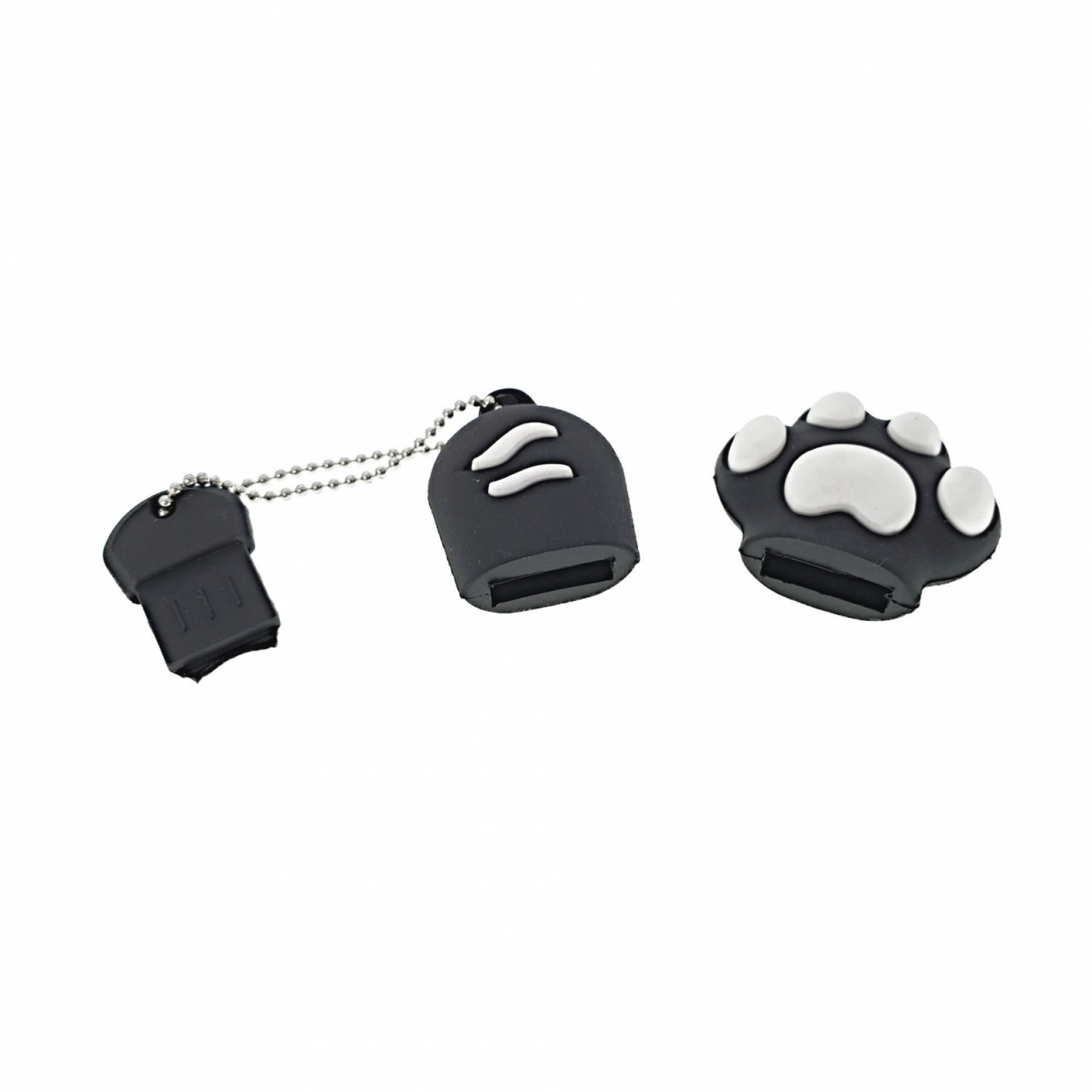 Carcasa USB-11B ,pentru memorie USB, figurina din cauciuc, neagra [5]