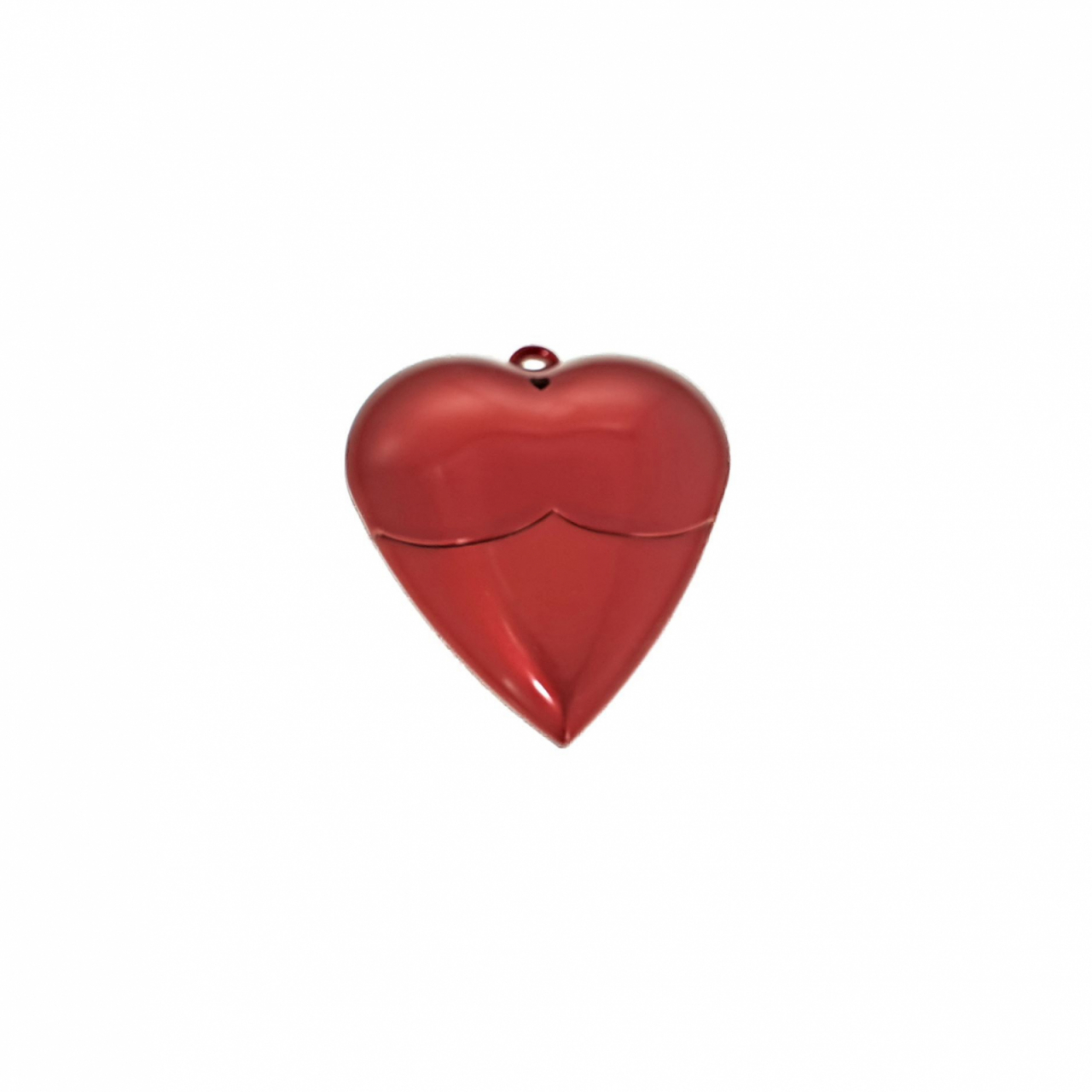 Carcasa USB-13 ,pentru memorie USB, figurina inima din plastic, rosie [1]