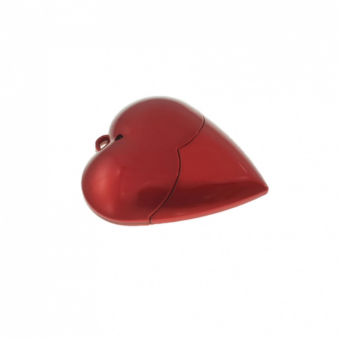 Carcasa USB-13 ,pentru memorie USB, figurina inima din plastic, rosie [2]