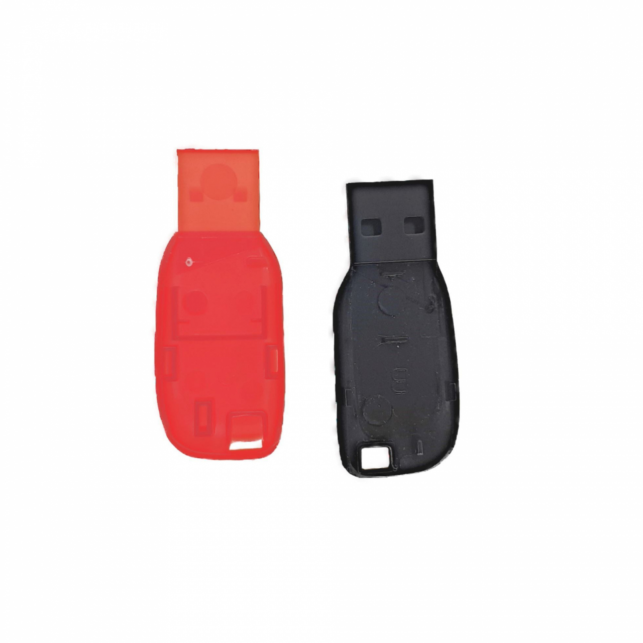 Carcasa USB-14 ,pentru memorie USB, din plastic, rosu si negru [4]