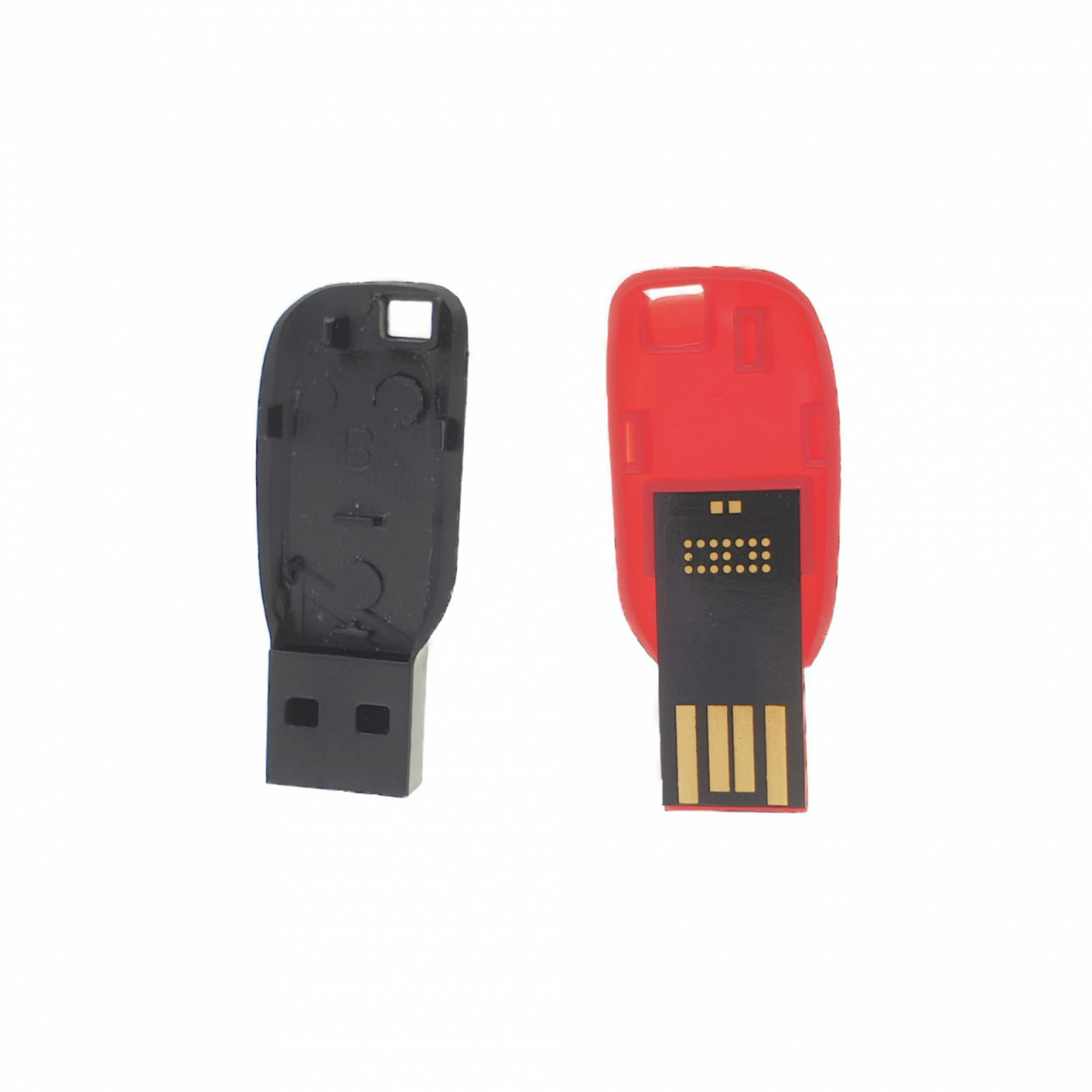 Carcasa USB-14 ,pentru memorie USB, din plastic, rosu si negru [5]