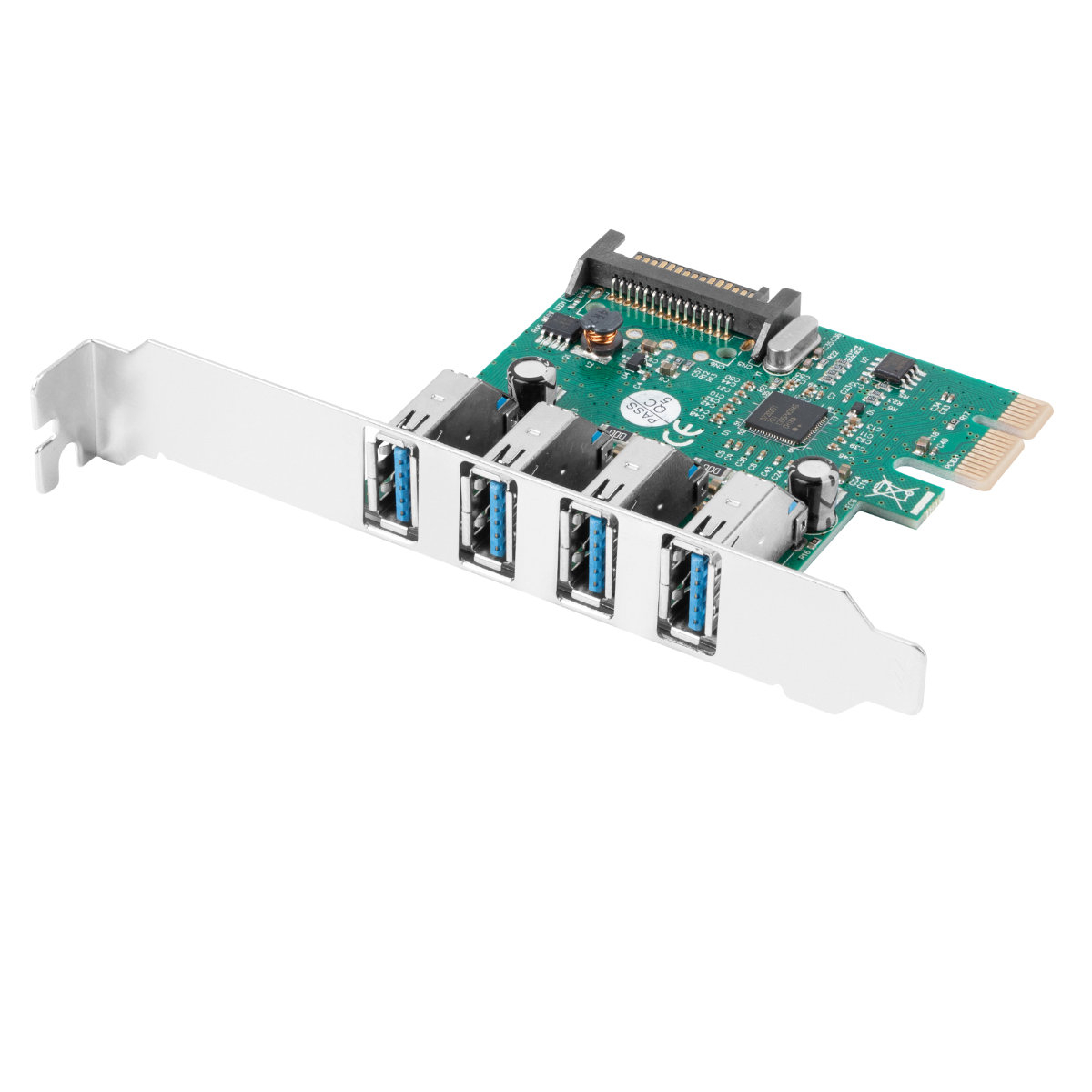 Card de extensie PCI Express la 4 x USB 3.1, Lanberg 42453, cu suport Low Profile [4]