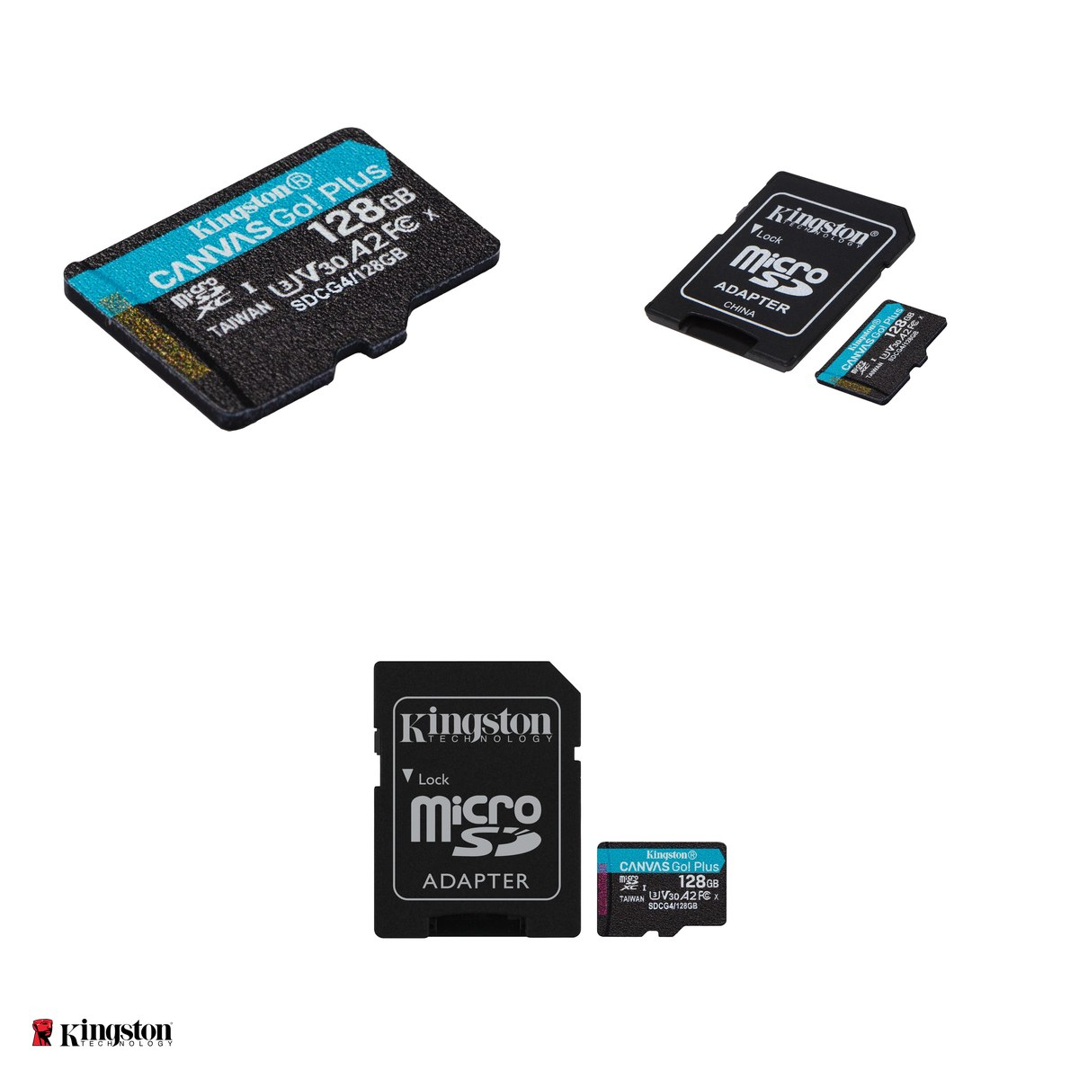 Card de memorie Kingston 128GB microSDXC Canvas Go Plus Gen4, clasa 10, UHS-I, U3, V30, A2, viteza citire 200 MB/s, cu adaptor SD [4]