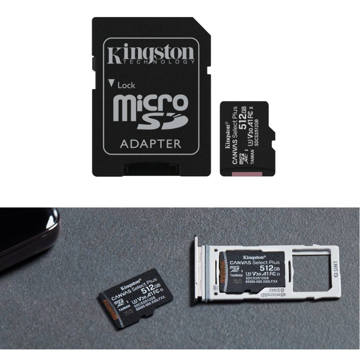 Card de memorie MicroSD Kingston Canvas Select Plus, 512GB, UHS-I, 100MB/s, cu adaptor [3]