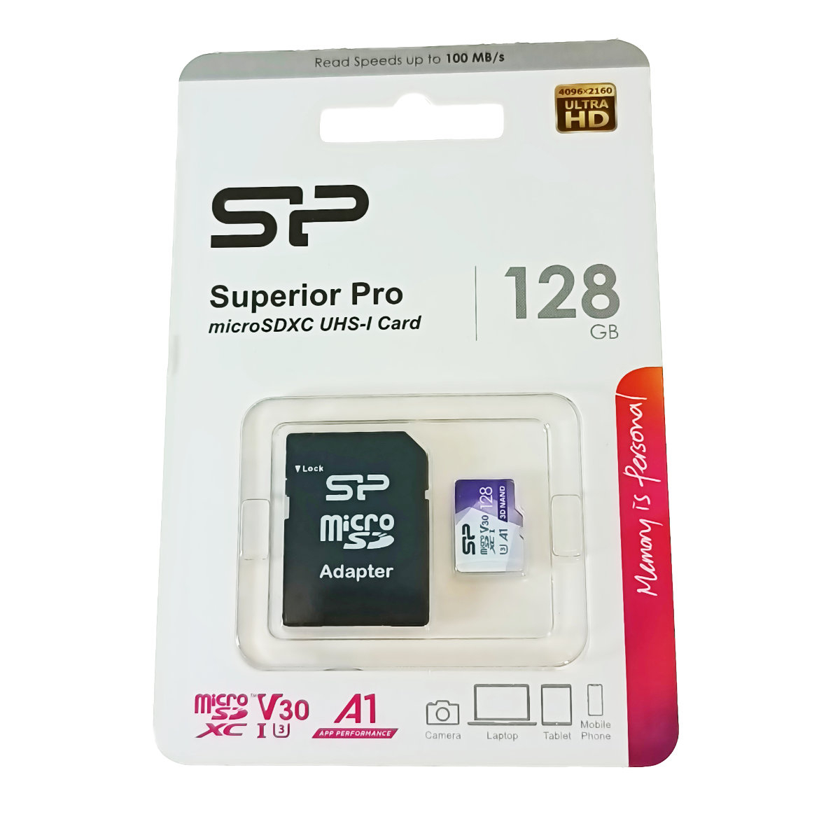 Card de memorie MicroSDXC 128 Gb, Silicon Power Superior Pro, UHS-I, U3, V30, A1 100/80/MB/s, cu adaptor [2]