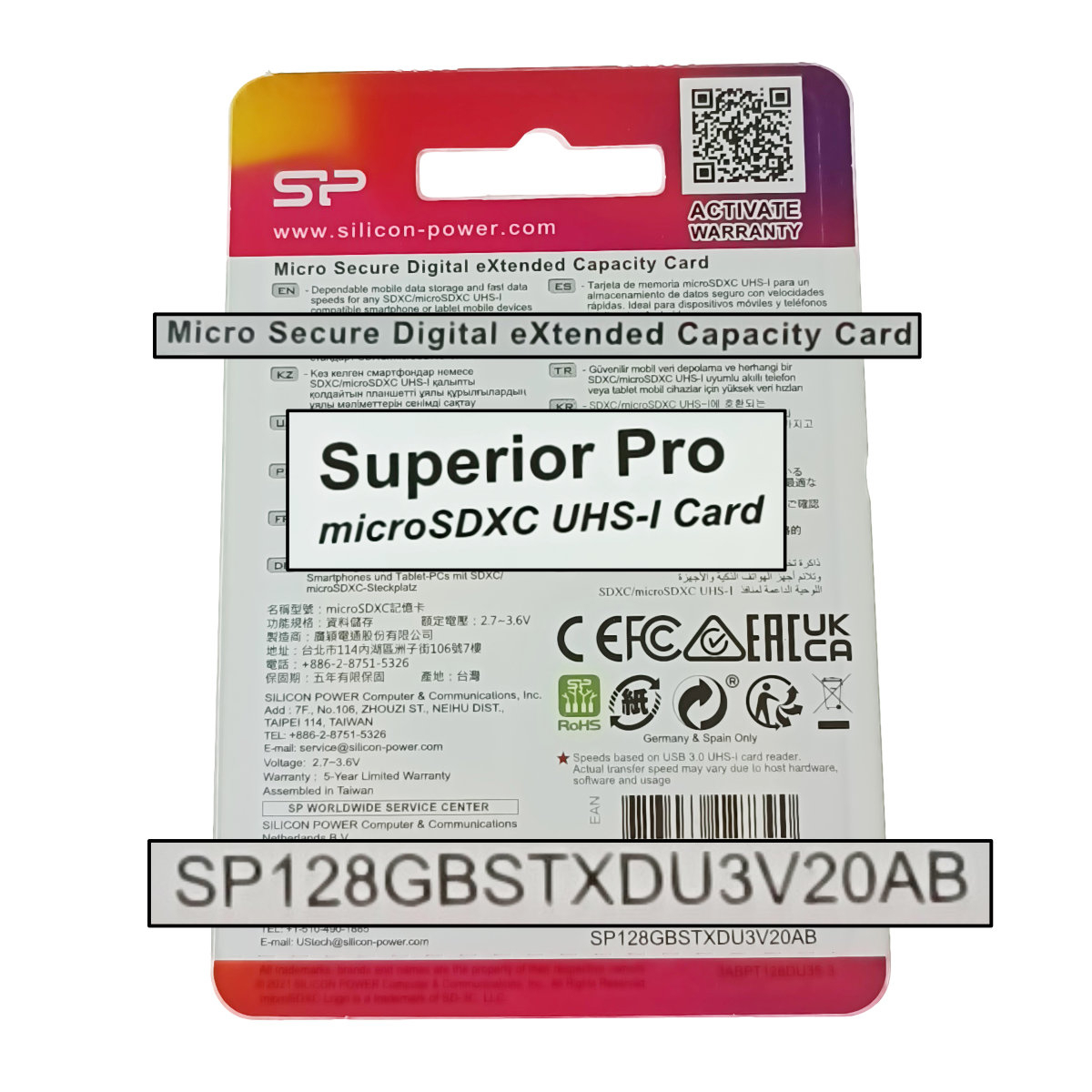 Card de memorie MicroSDXC 128 Gb, Silicon Power Superior Pro, UHS-I, U3, V30, A1 100/80/MB/s, cu adaptor [3]
