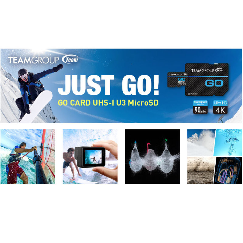 Card de memorie microSDXC 128Gb, TeamGroup GO 4K 05161, UHS-I U3 V30 4K pentru GoPro, 100/50MB/s, cu adaptor SD, negru [6]
