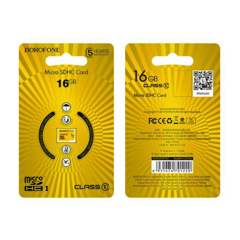 Card microSDHC 16 Gb clasa 10, Borofone, viteza citire si scriere 85 / 10 MBs [7]