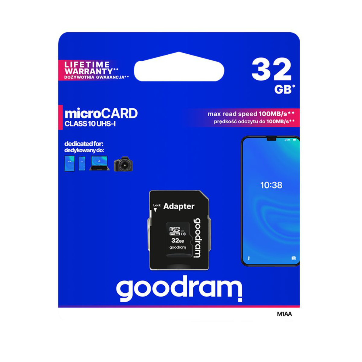Card microSDHC 32 Gb, Goodram, clasa 10 UHS-I cu adaptor [5]