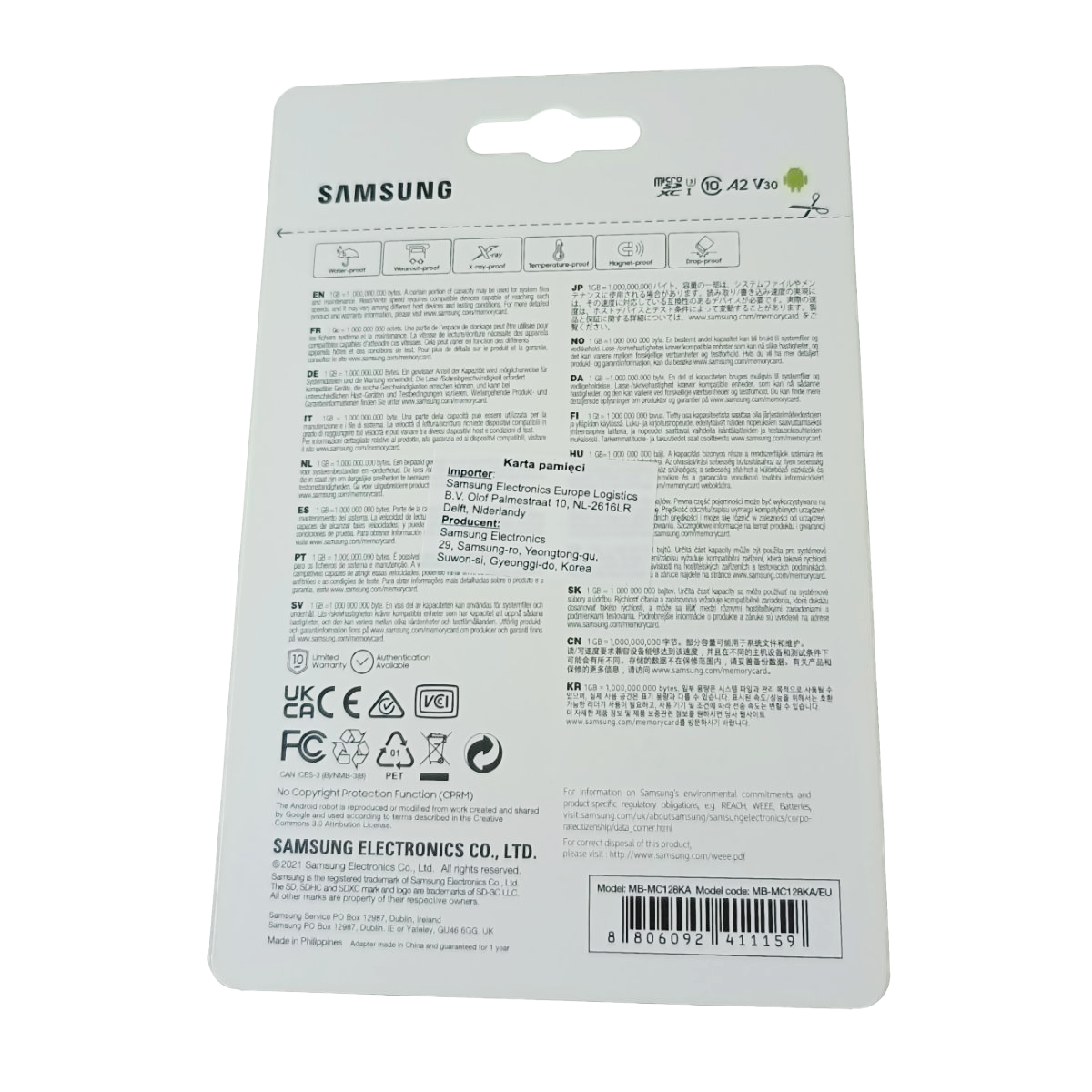 Card microSDXC 128 Gb, Samsung Evo Plus, U1, A1, V10, 130Mb/s, cu adaptor [6]