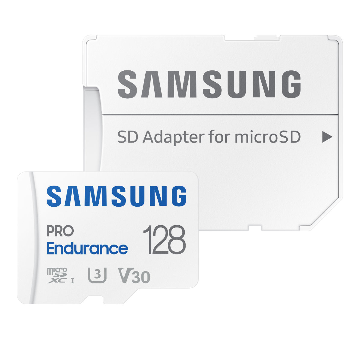 Card microSDXC 128 Gb, Samsung Pro Endurance, U3, V30, 100/40/Mb/s, cu adaptor [1]