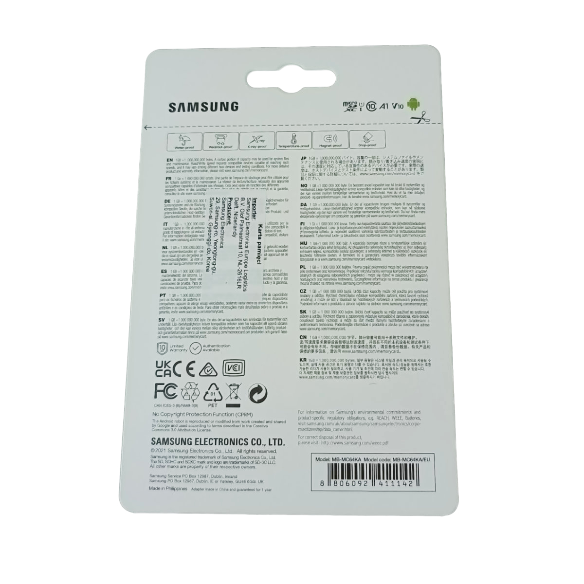 Card microSDXC 64 Gb, Samsung Evo Plus, U1, A1, V10, 130Mb/s, cu adaptor [6]