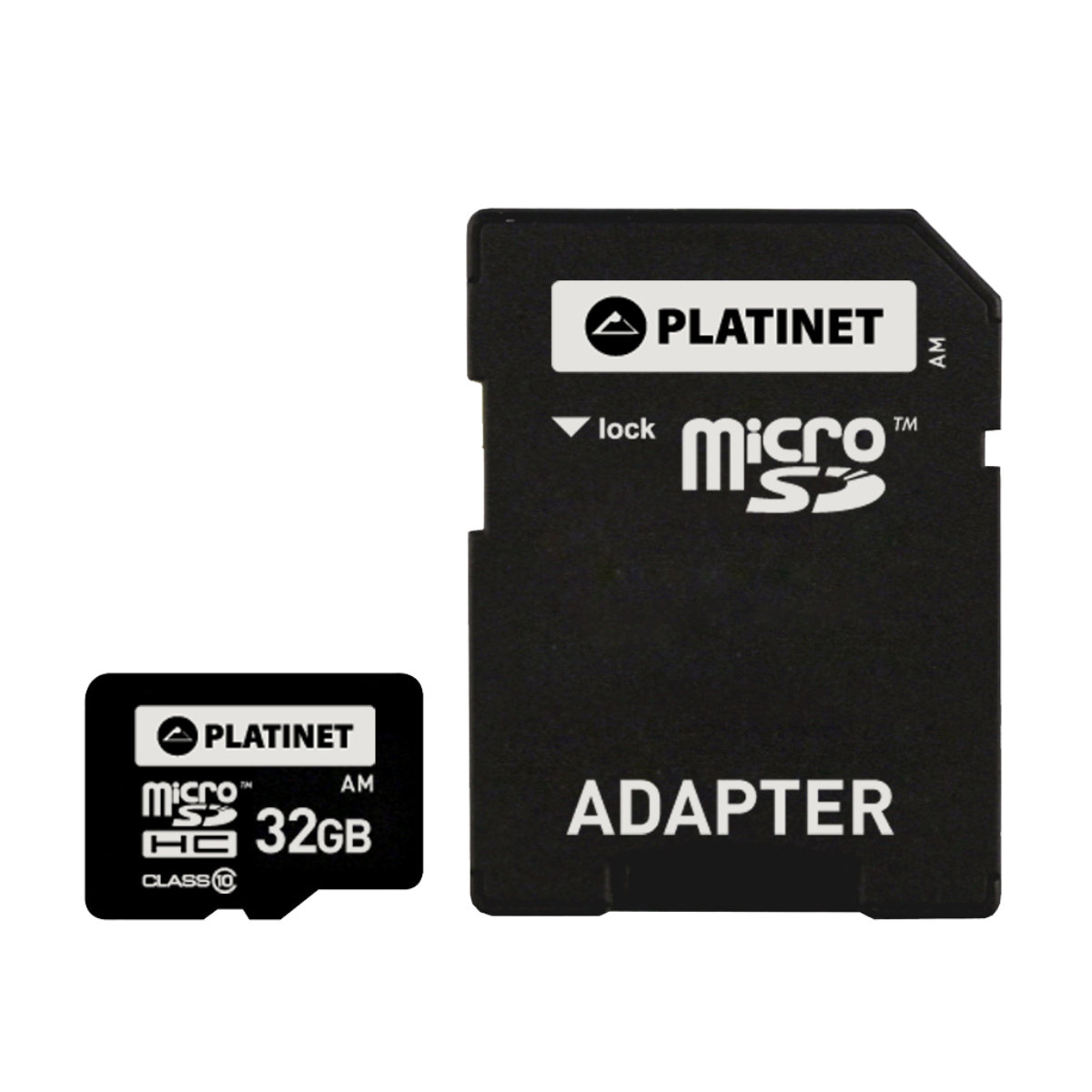 Card Platinet microSDHC 32 Gb clasa 10 cu adaptor, 41843 [1]