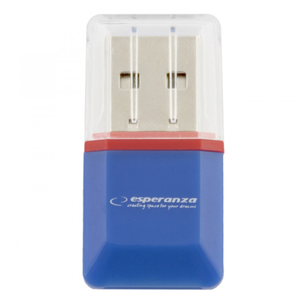 Card Reader Esperanza EA134B, USB 2.0, cititor extern carduri microSD, 480 Mb/s [2]
