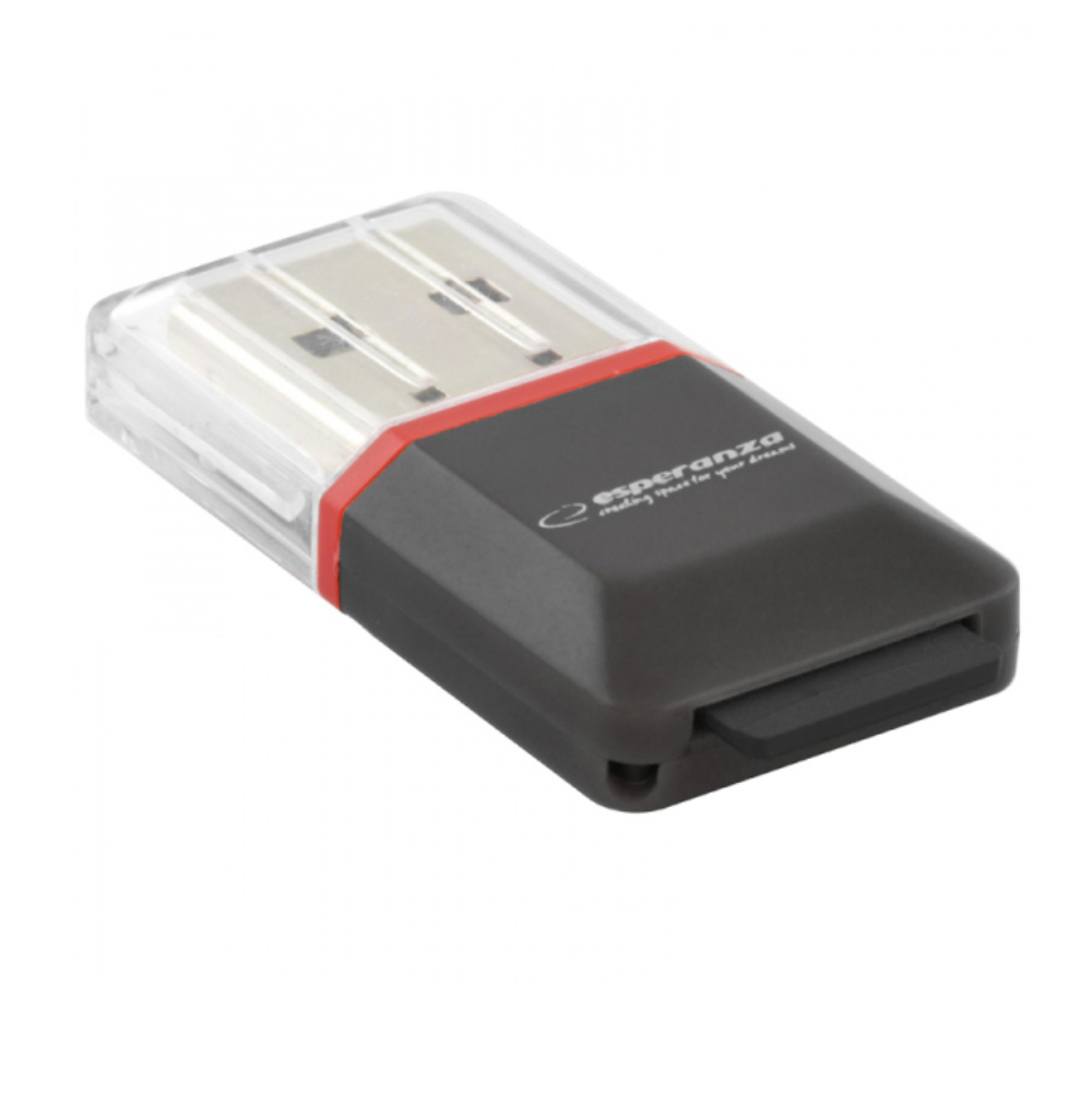 Card Reader Esperanza EA134K, USB 2.0, cititor extern carduri microSD, 480 Mb/s [5]