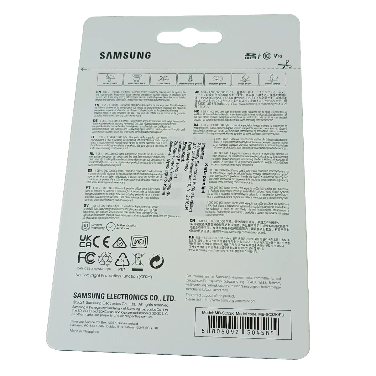 Card SDHC 32 Gb, Samsung Evo Plus for Creators, U1, V10, 130Mb/s [6]