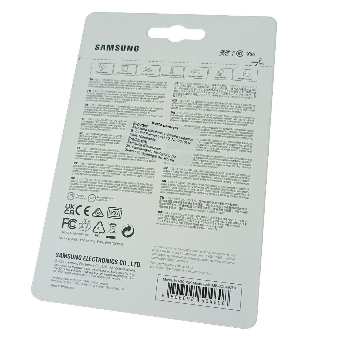 Card SDXC 128 Gb, Samsung Evo Plus for Creators, U3, V30, 130Mb/s [6]