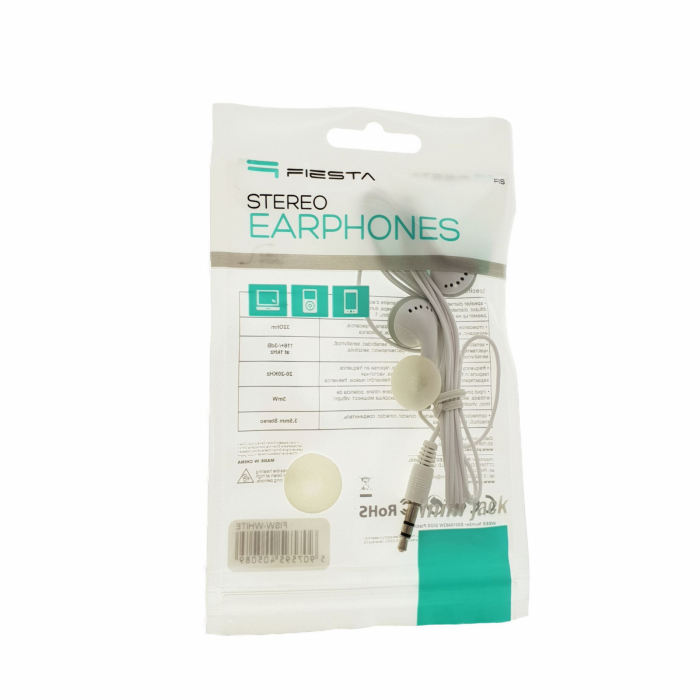 Casti audio in-ear Fiesta XT6163,albe [40508] [2]