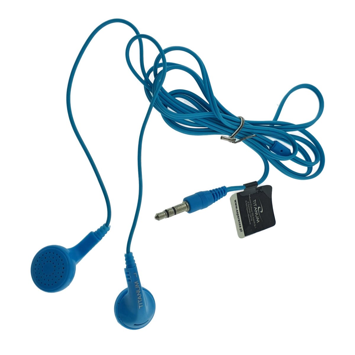 Casti audio stereo, in-ear, Titanum 91906, conector jack 3.5mm, cablu 115 cm, albastre [3]
