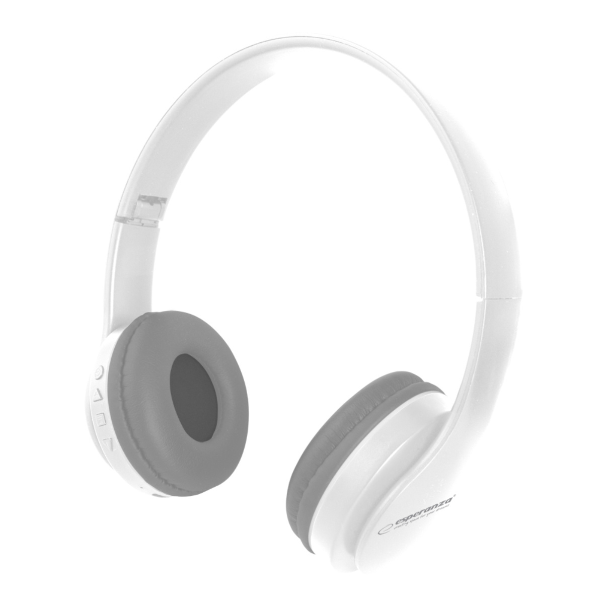 Casti Bluetooth v.5.0 cu microfon, Esperanza Banjo, reglabile, albe [2]