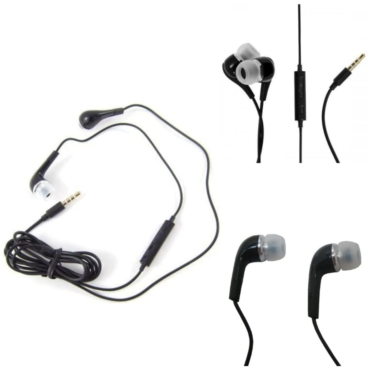 Casti cu microfon, compatibile cu Samsung, EHS64AVFBE i9300 Galaxy S3, control pe fir, cablu 115 cm, conector jack 3.5mm, negre [8]