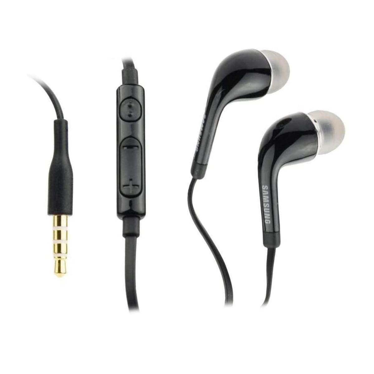 Casti cu microfon, compatibile cu Samsung, EO-EG900BB G900F GALAXY S5, control pe fir, cablu 110 cm, conector jack 3.5mm, negre [1]