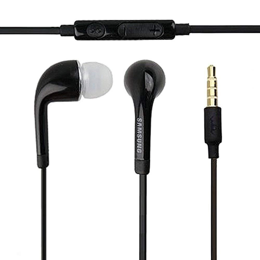 Casti cu microfon, compatibile cu Samsung, EO-EG900BB G900F GALAXY S5, control pe fir, cablu 110 cm, conector jack 3.5mm, negre [10]