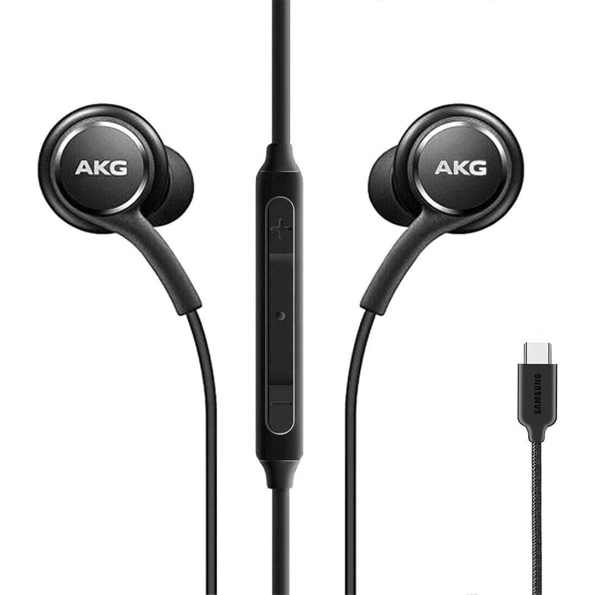 Casti cu microfon, Samsung AKG EO-IG955 GALAXY S10 plus, control pe fir, cablu 115 cm, conector USB Tip C, negre [1]
