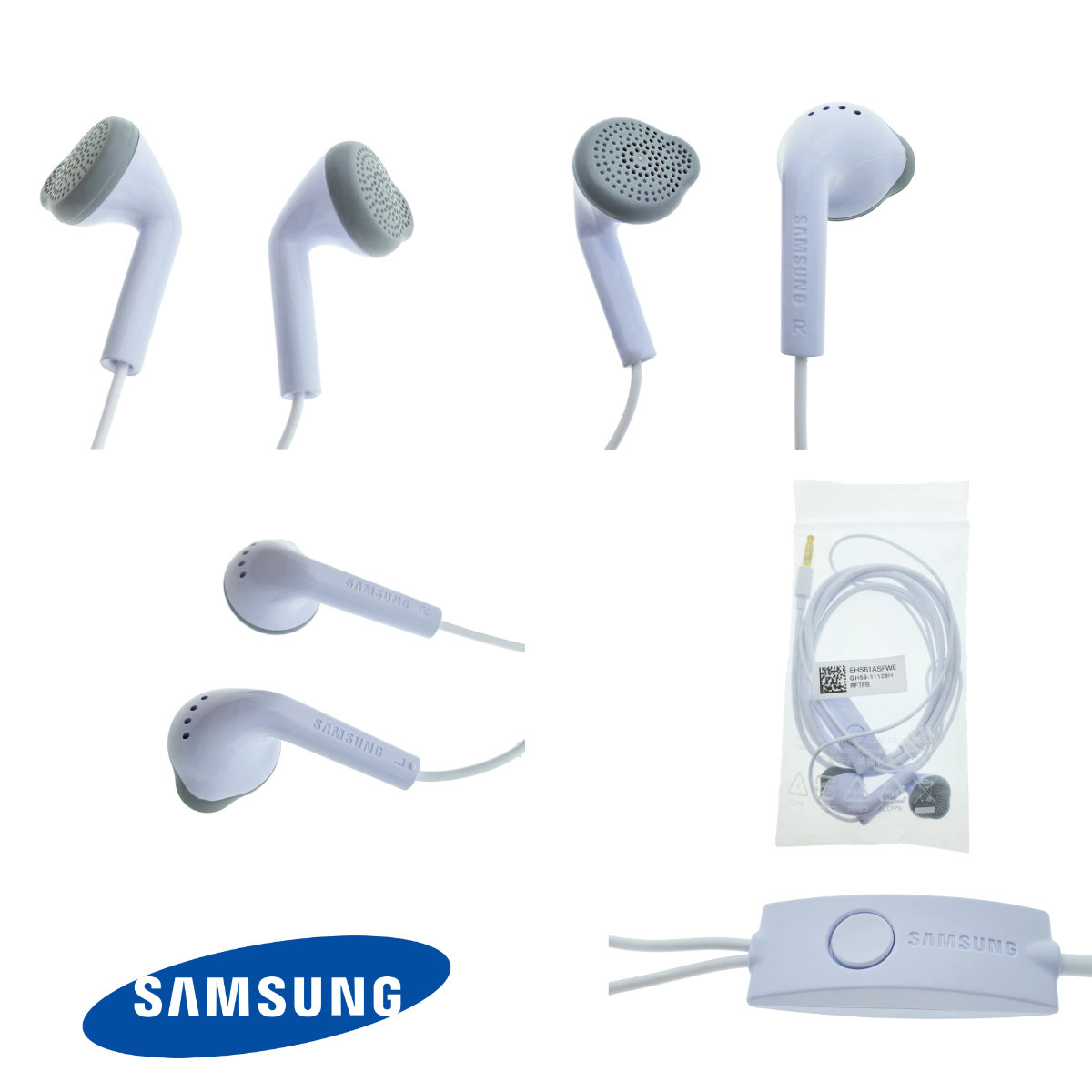 Casti cu microfon, Samsung EHS61ASFWE Galaxy Core, control pe fir, cablu 120 cm, conector jack 3.5mm, albe [10]