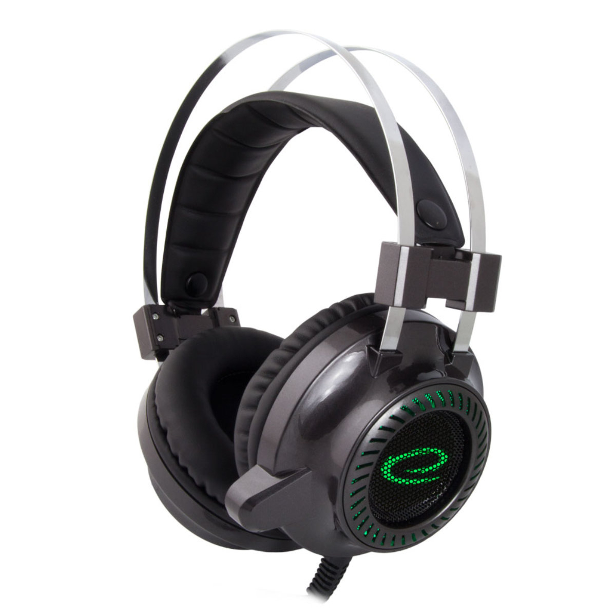 Casti gaming cu LED, Esperanza Toxin, cu microfon, control volum, negru cu verde [3]
