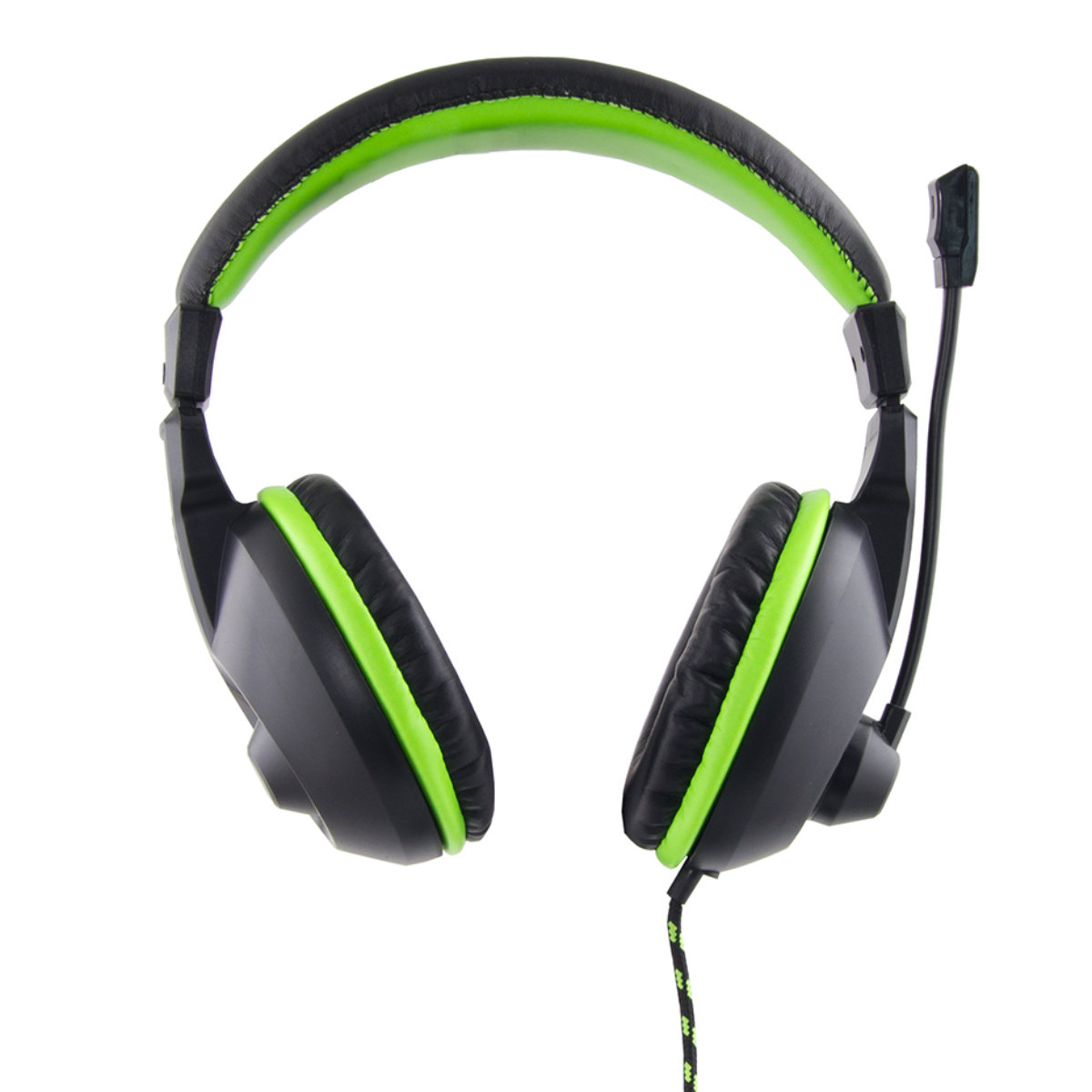Casti gaming, Esperanza Albatros, cu microfon, control volum, negru cu verde [2]