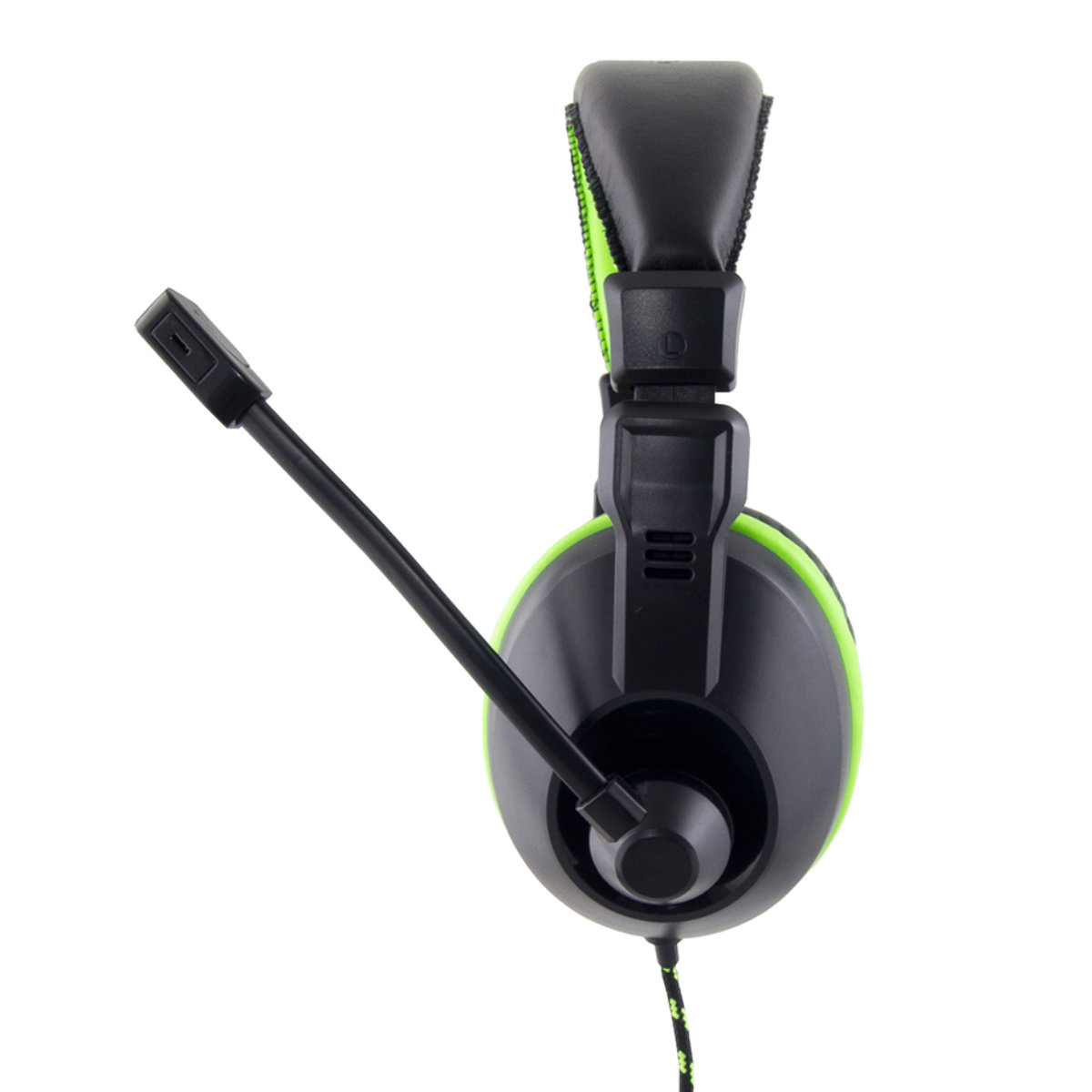 Casti gaming, Esperanza Albatros, cu microfon, control volum, negru cu verde [3]