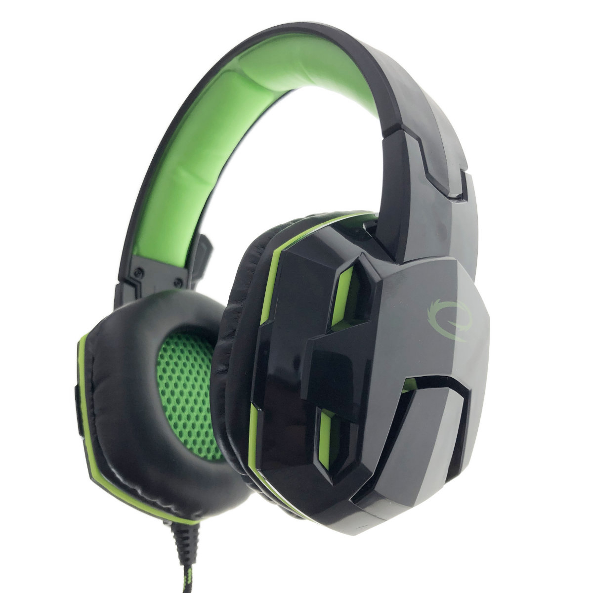 Casti gaming , Esperanza EGH380 VENOM, cu microfon, cablu 2 m, negru cu verde [12]