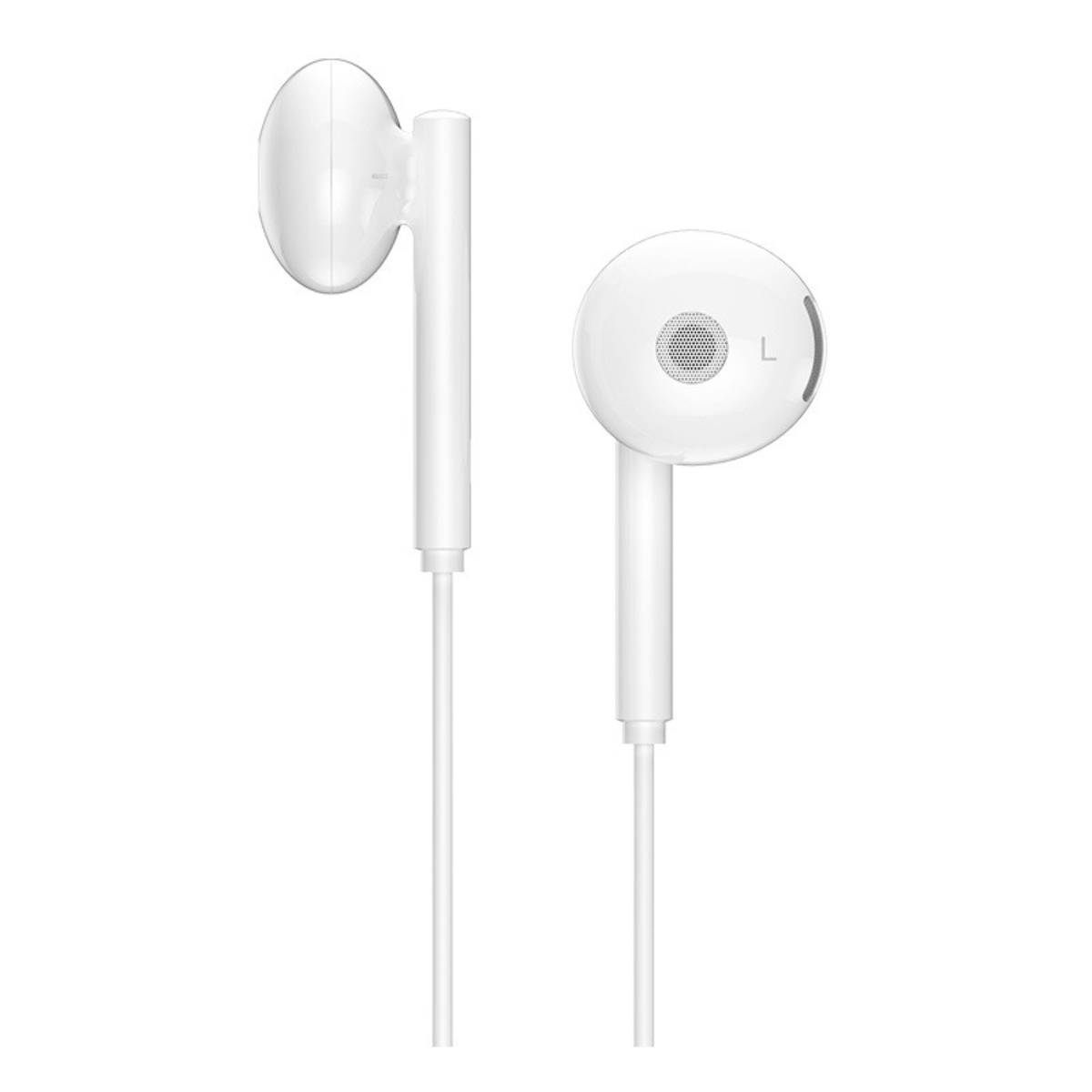 Casti in-ear cu microfon, HOCO L10, pentru smartphone, conector USB Tip C, control pe fir, cablu 115 cm, albe [4]