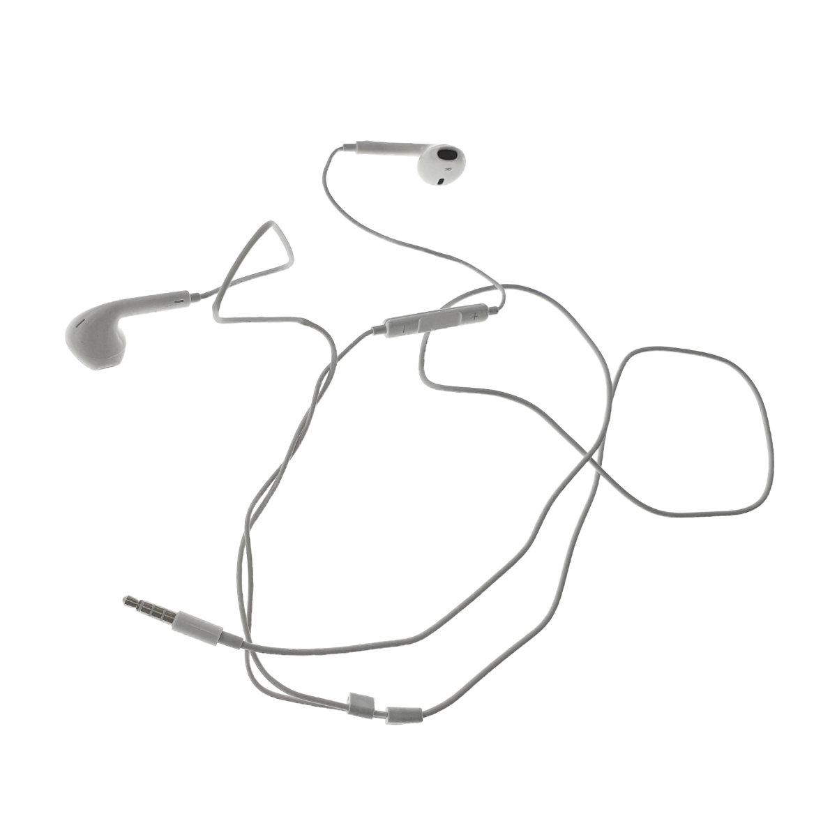 Casti in-ear , cu microfon, pentru telefon, hands-free, control volum pe fir, conector stereo jack 3.5mm, cablu 95cm, albe [10]