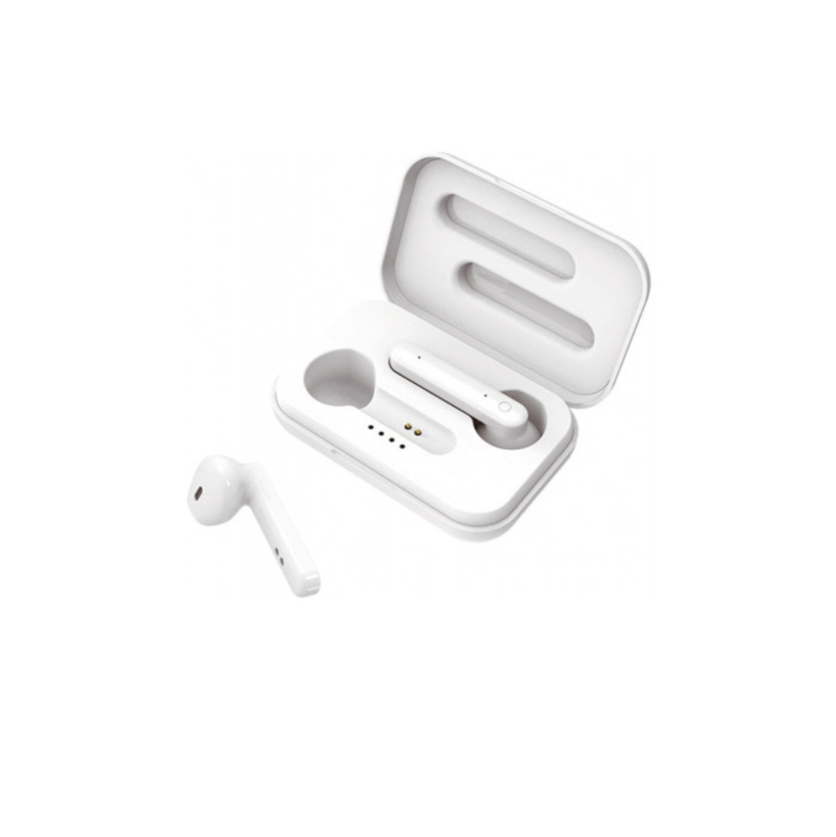 Casti In-Ear wireless, Platinet PM1040 Aura, Bluetooth v.5.0, cu statie de incarcare, albe [2]