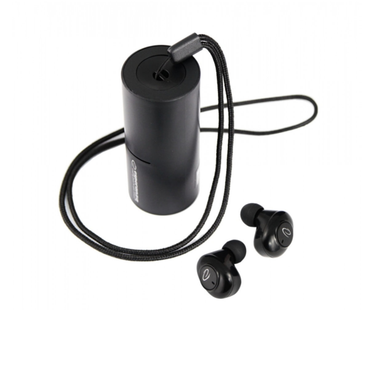 Casti In-Ear wireless TWS, Esperanza Laurel 95830, Bluetooth v.5.0, cu statie de incarcare si snur, negre [6]