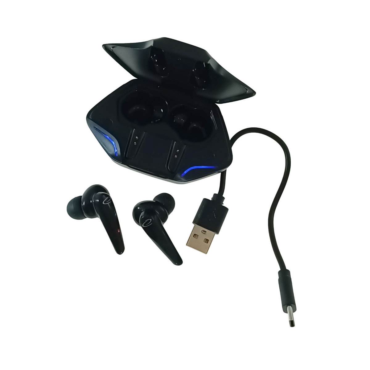 Casti In-Ear wireless TWS, Esperanza Sagitta 95838, Bluetooth v.5.0, cu statie de incarcare, negre [5]