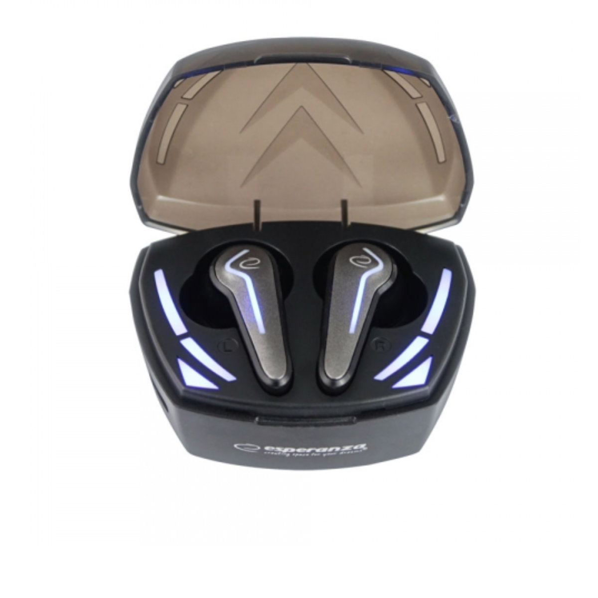Casti In-Ear wireless TWS, Esperanza Xenon 95840, Bluetooth v.5.0, cu statie de incarcare, negre [6]