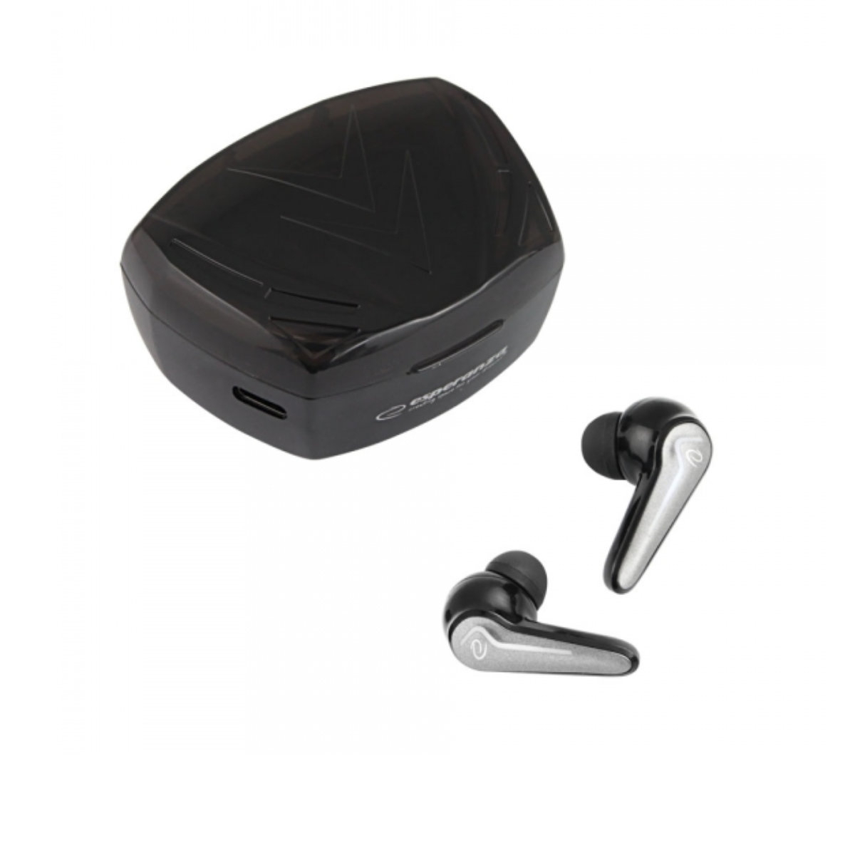 Casti In-Ear wireless TWS, Esperanza Xenon 95840, Bluetooth v.5.0, cu statie de incarcare, negre [4]