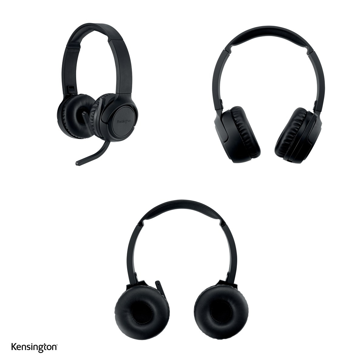 Casti on-ear fara fir Kensington H1050, Bluetooth 5.4, cu microfon cu anulare a zgomotului, pana la 80 de ore de redare, negre [4]