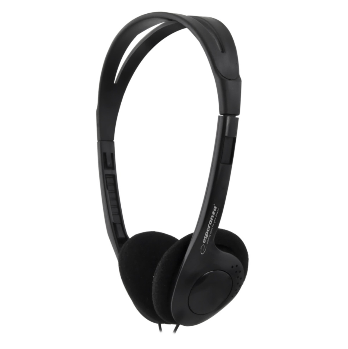 Casti stereo medii, Esperanza DISCO, reglabile, control volum, cablu 2m, conector jack 3.5mm, negre [7]