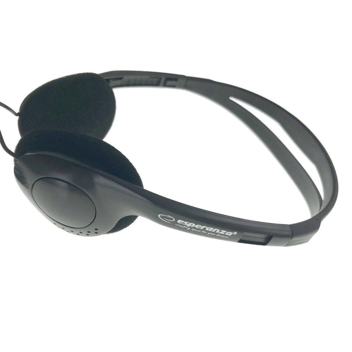 Casti stereo medii, Esperanza DISCO, reglabile, control volum, cablu 2m, conector jack 3.5mm, negre [12]